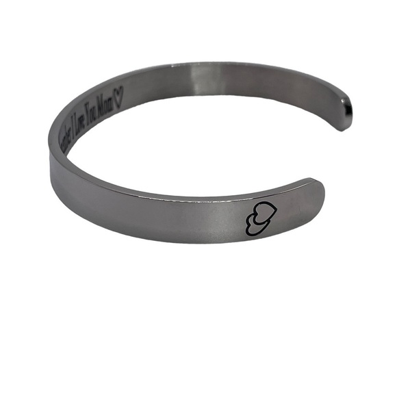 O.Riya stainless steel cuff bracelet I Love You Mom New with box - Picture 4 of 5